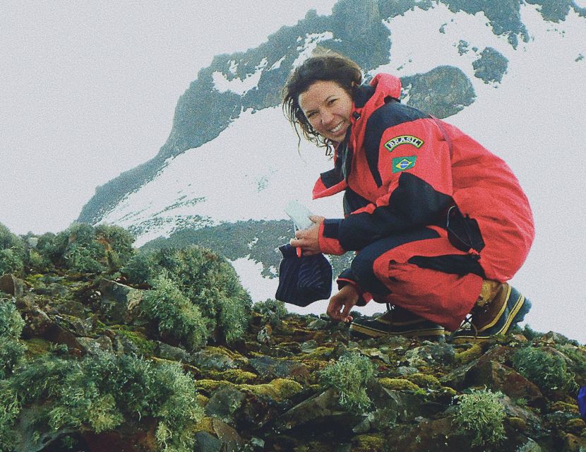 Clau Lizieri na Antártica