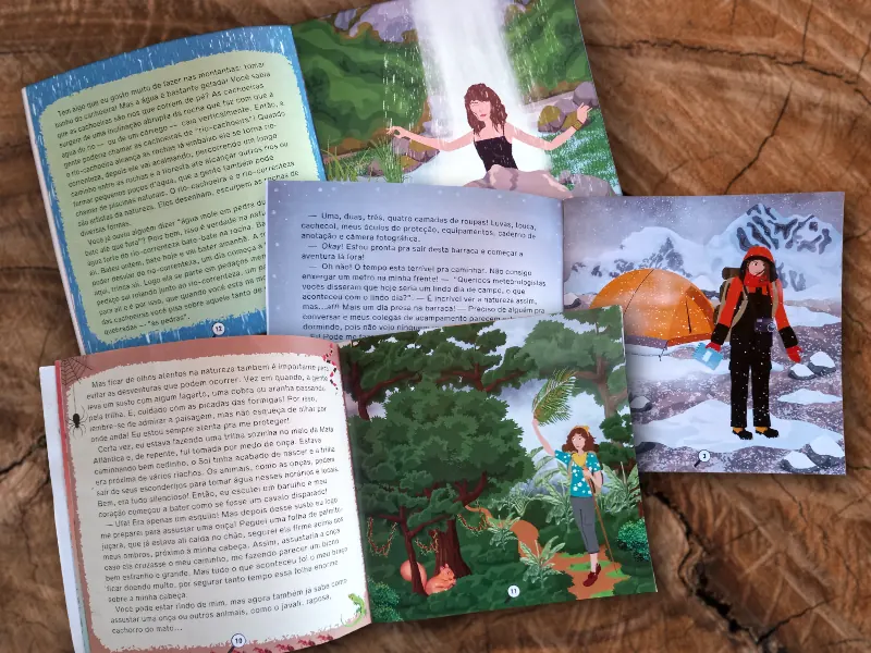 Coleção livros Ciência nas Trilhas - Clau Lizieri